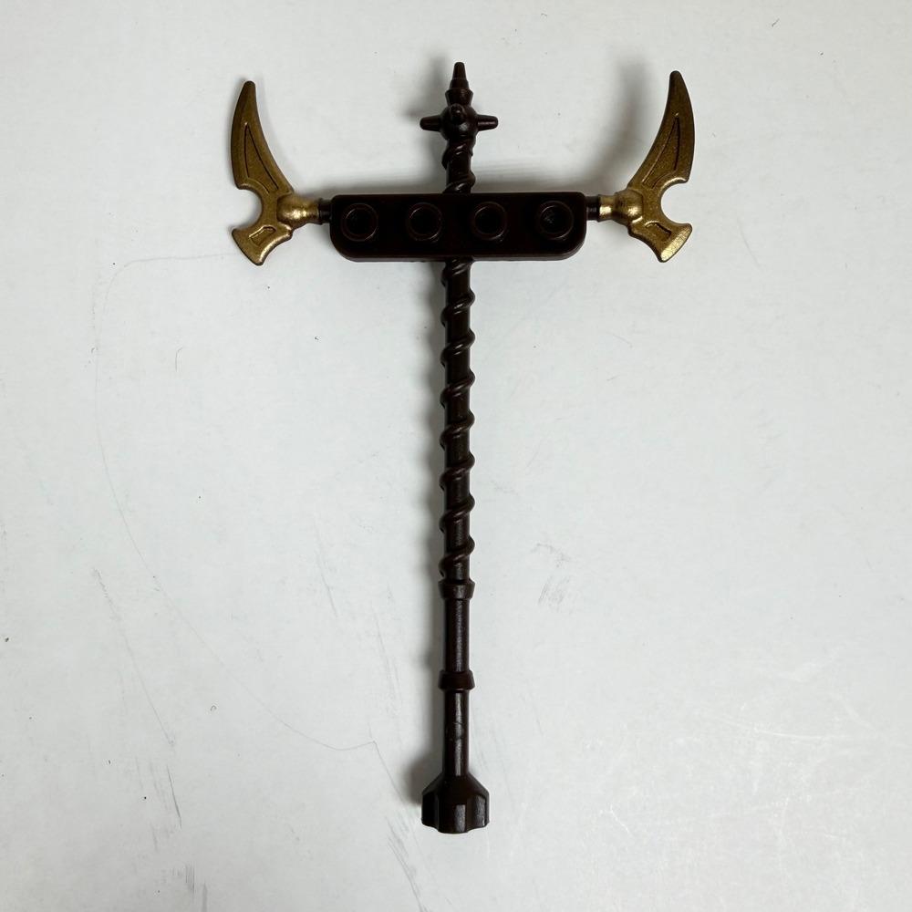 Mega Bloks World of Warcraft Brown Gold Twisted Staff Weapon AM08048 Replacement